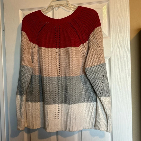 Lucky Brand women’s multi color knit sweater size XL - Picture 5 of 8